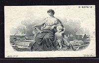Vignette, Security/Banknote Engraving of Woman and Child